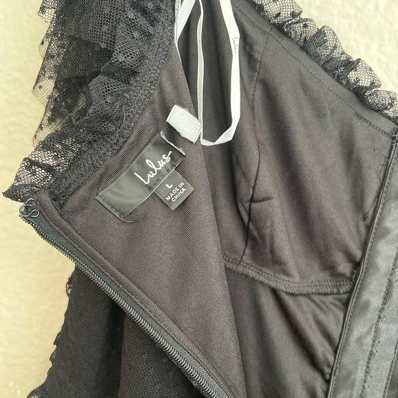 NWOT Regal Radiance Black Tulle Bustier Midi Dress - Picture 8 of 8